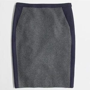 ✨NWT J.Crew Factory Pencil Skirt In Tipped Wool